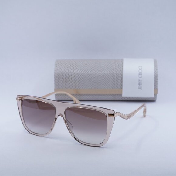 Jimmy Choo SUVI/S FWM/NQ Aviator Sunglasses - Pink/Gold/Brown main image 9